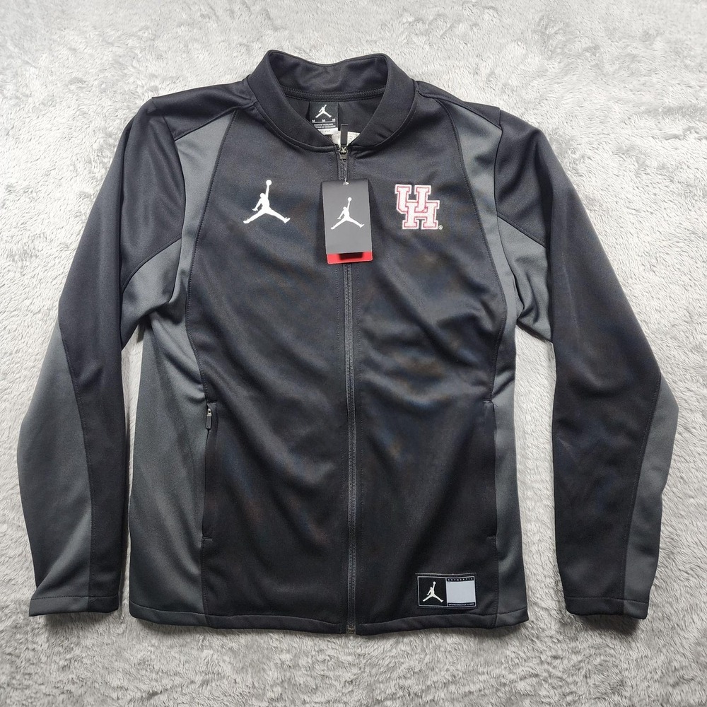 Houston Cougars Jacket Womens Medium Black NCAA Basketball Jordan Dri-FIT